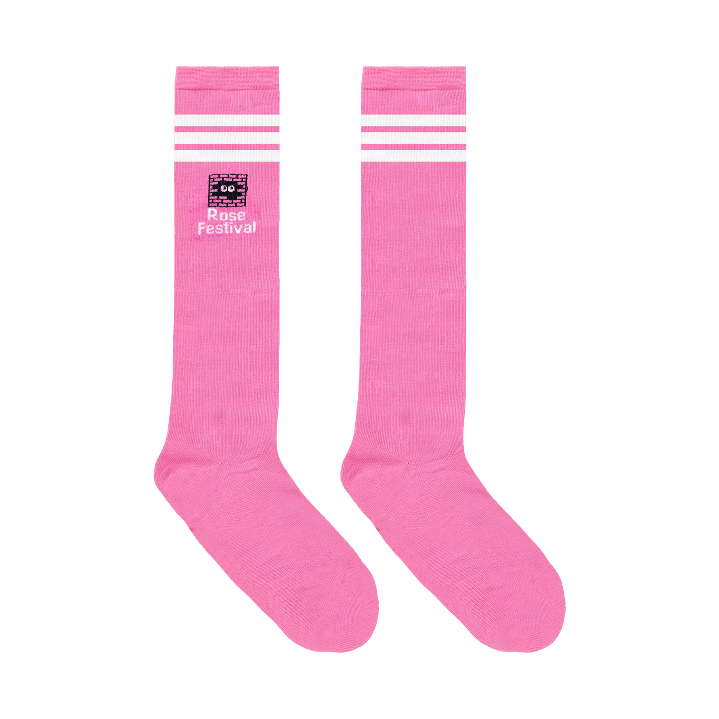 Chaussette hautes roses