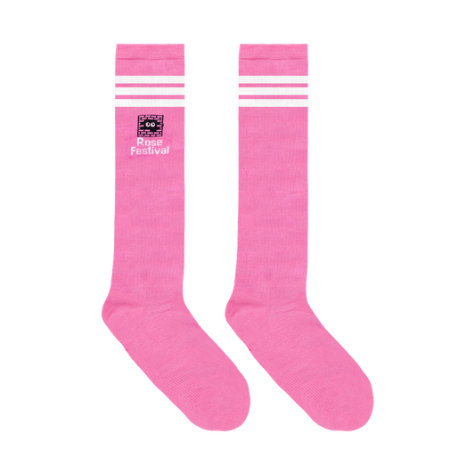 Chaussette hautes roses